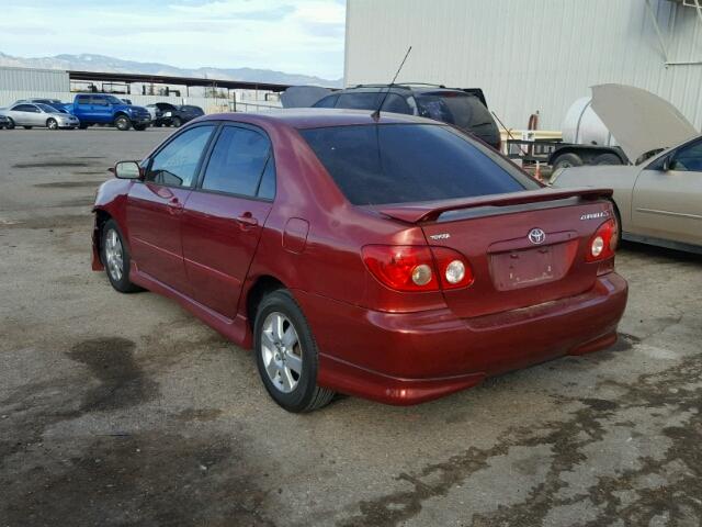 1NXBR32E77Z804321 - 2007 TOYOTA COROLLA CE RED photo 3