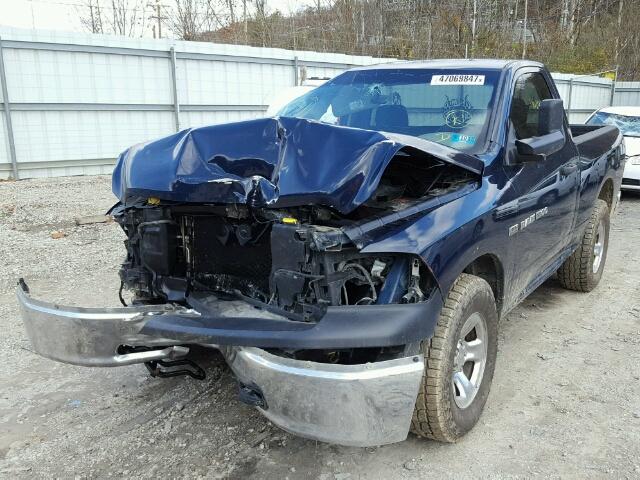 3C6JD7AT6CG176228 - 2012 DODGE RAM 1500 S BLUE photo 2