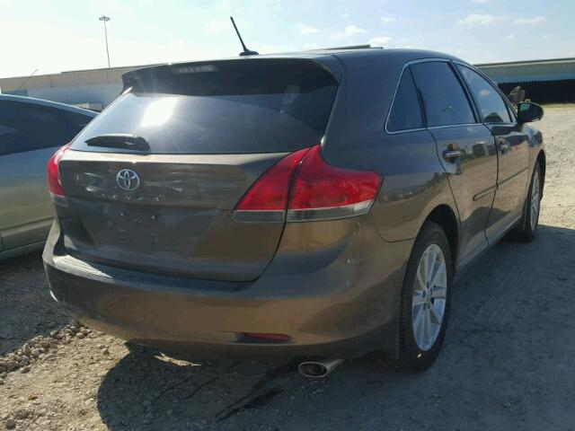 4T3ZA3BB1BU050019 - 2011 TOYOTA VENZA BASE BROWN photo 4
