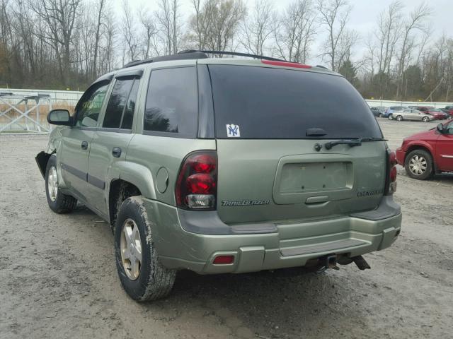 1GNDT13S132286825 - 2003 CHEVROLET TRAILBLAZE GREEN photo 3