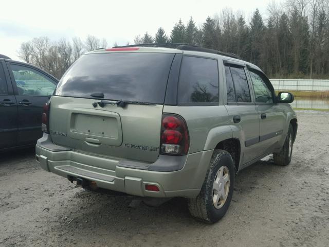 1GNDT13S132286825 - 2003 CHEVROLET TRAILBLAZE GREEN photo 4