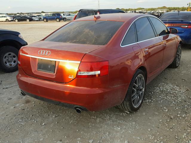 WAUDL74F05N040568 - 2005 AUDI A6 4.2 QUA RED photo 4