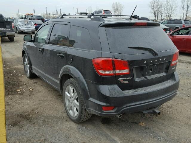 3C4PDCCG1CT162157 - 2012 DODGE JOURNEY SX BLACK photo 3