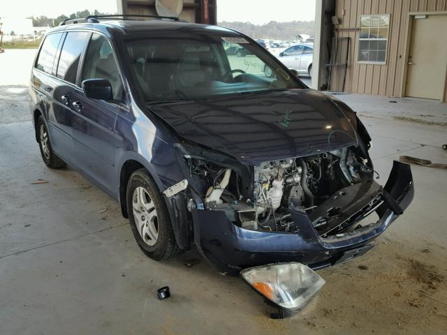 5FNRL38647B085414 - 2007 HONDA ODYSSEY EX BLACK photo 1