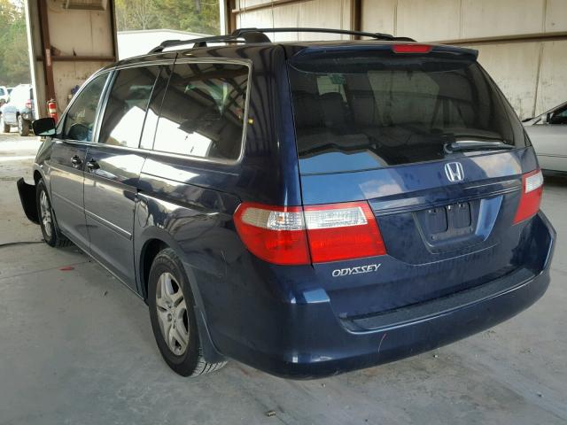 5FNRL38647B085414 - 2007 HONDA ODYSSEY EX BLACK photo 3