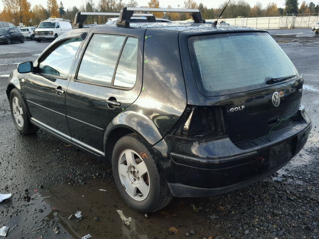 WVWGF21J2YW687796 - 2000 VOLKSWAGEN GOLF GLS T BLACK photo 3