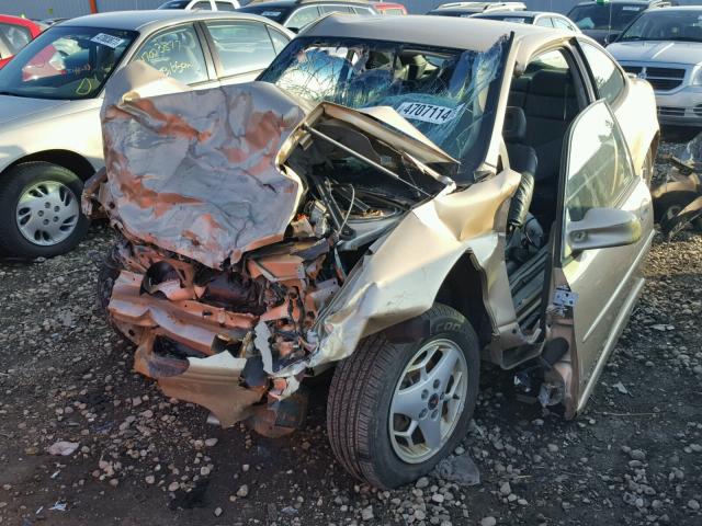 1G2WP12K21F195970 - 2001 PONTIAC GRAND PRIX GOLD photo 2