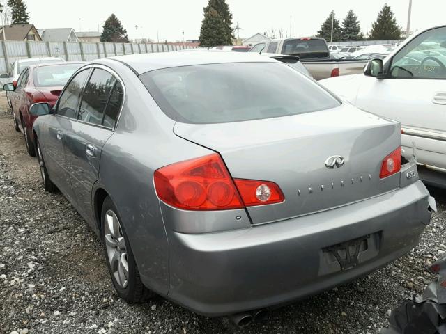 JNKCV51EX5M216054 - 2005 INFINITI G35 GRAY photo 3