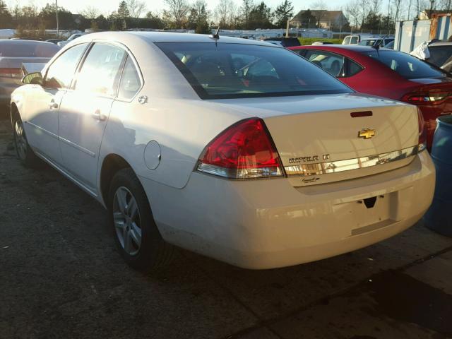 2G1WT58K369359404 - 2006 CHEVROLET IMPALA LT WHITE photo 3