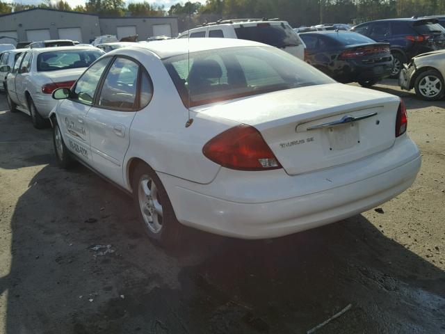 1FAFP53U33A244201 - 2003 FORD TAURUS SE WHITE photo 3