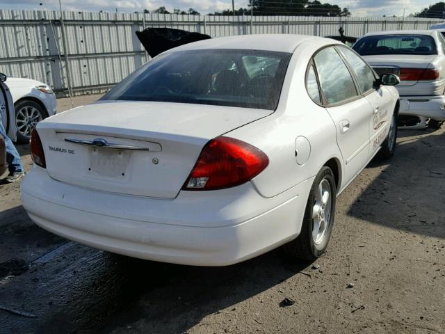 1FAFP53U33A244201 - 2003 FORD TAURUS SE WHITE photo 4