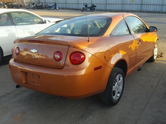 1G1AK15F977263972 - 2007 CHEVROLET COBALT LS ORANGE photo 4