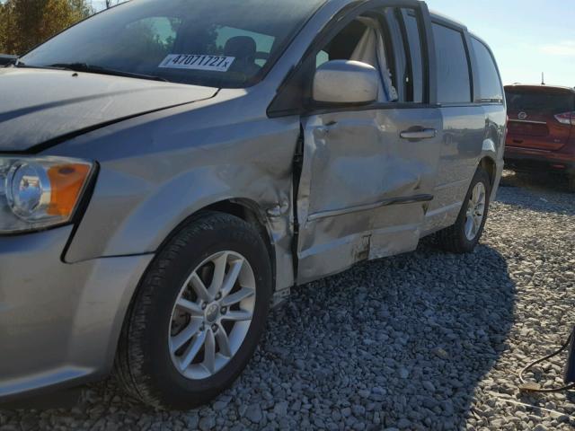 2C4RDGCG8DR717674 - 2013 DODGE GRAND CARA SILVER photo 9