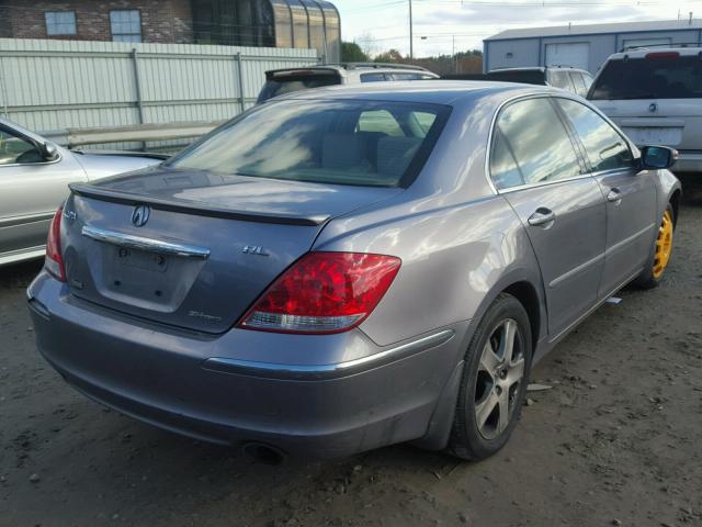 JH4KB16667C001892 - 2007 ACURA RL GRAY photo 4