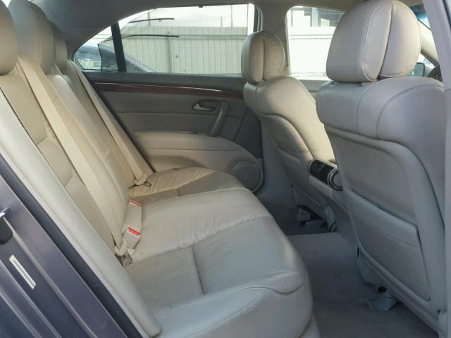 JH4KB16667C001892 - 2007 ACURA RL GRAY photo 6