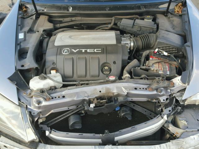 JH4KB16667C001892 - 2007 ACURA RL GRAY photo 7