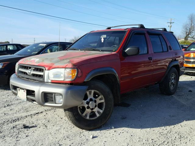 JN8AR07Y2YW422113 - 2000 NISSAN PATHFINDER RED photo 2