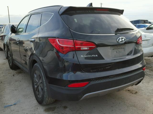 5XYZU3LB0EG210710 - 2014 HYUNDAI SANTA FE S BLACK photo 3