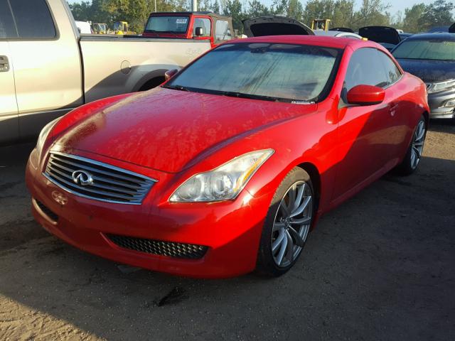 JNKCV66E19M723591 - 2009 INFINITI G37 BASE RED photo 2