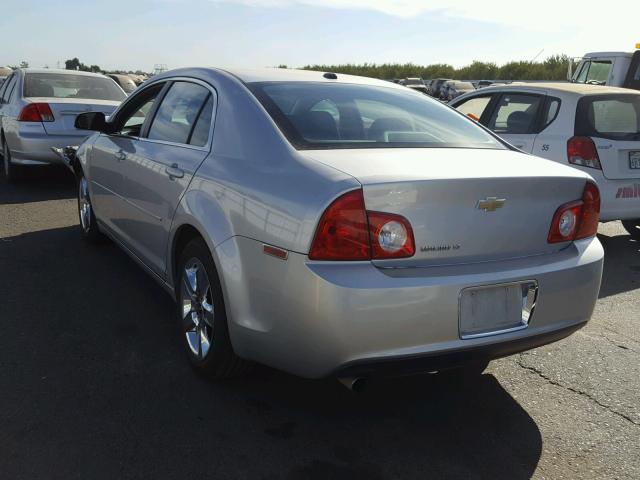 1G1ZC5EB3AF108707 - 2010 CHEVROLET MALIBU 1LT SILVER photo 3