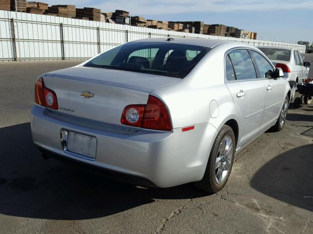 1G1ZC5EB3AF108707 - 2010 CHEVROLET MALIBU 1LT SILVER photo 4