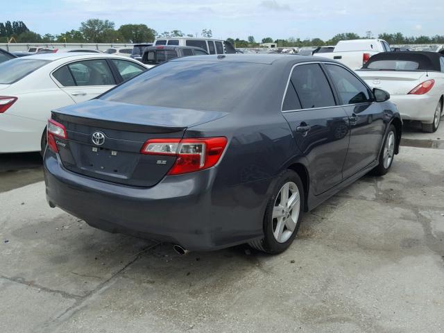 4T1BF1FKXCU077053 - 2012 TOYOTA CAMRY BASE GRAY photo 4