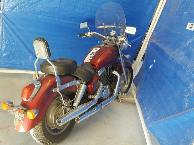 1HFSC43163A300089 - 2003 HONDA VT1100 C2 MAROON photo 4