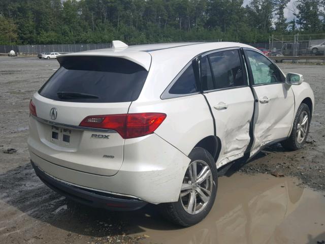 5J8TB4H35EL014075 - 2014 ACURA RDX BASE WHITE photo 4