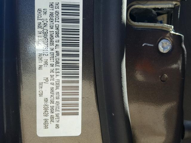 1C4NJCBAXED779112 - 2014 JEEP COMPASS SP 灰色 照片 10