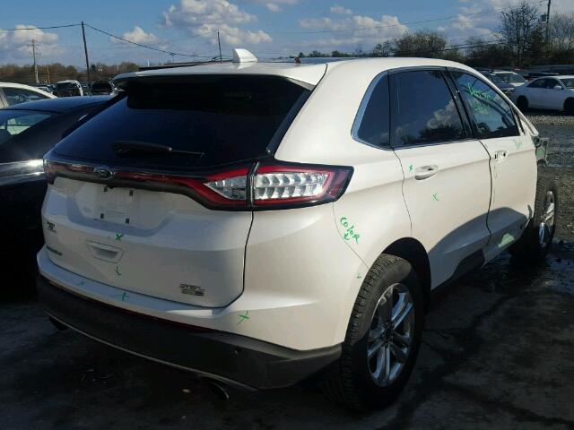 2FMPK4J94GBB70072 - 2016 FORD EDGE SEL WHITE photo 4