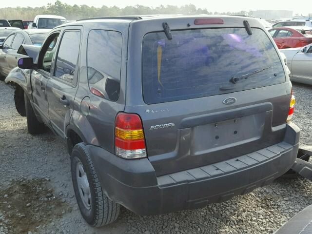 1FMYU02Z55KA02188 - 2005 FORD ESCAPE XLS GRAY photo 3