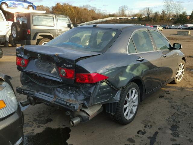 JH4CL96806C016047 - 2006 ACURA TSX CHARCOAL photo 4