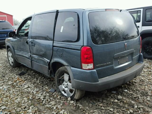 1GMDU03137D151522 - 2007 PONTIAC MONTANA SV TEAL photo 3