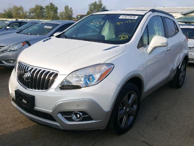 KL4CJHSBXEB744962 - 2014 BUICK ENCORE PRE WHITE photo 2