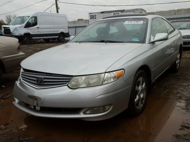 2T1CF28P13C602974 - 2003 TOYOTA CAMRY SOLA SILVER photo 2