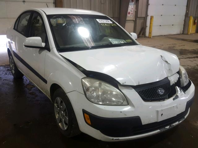 KNADE123676238598 - 2007 KIA RIO BASE WHITE photo 1