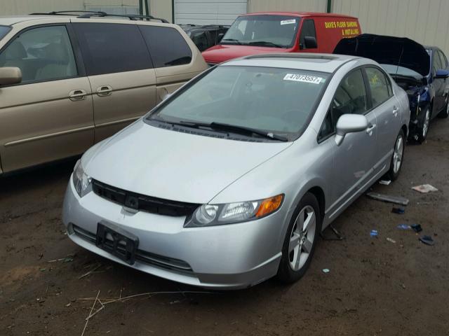 1HGFA15896L008196 - 2006 HONDA CIVIC EX SILVER photo 2