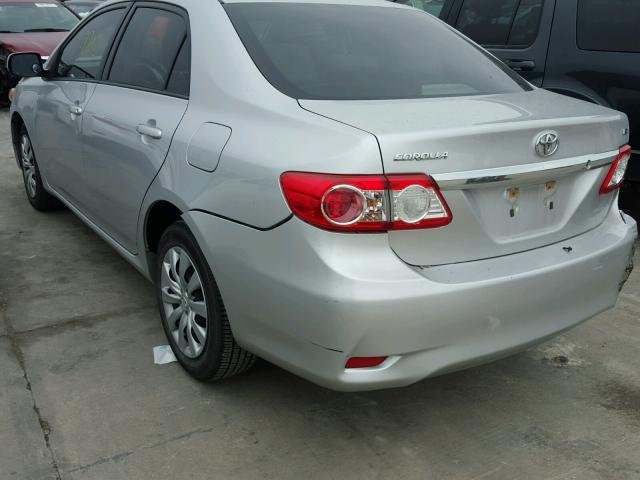 JTDBU4EEXC9174053 - 2012 TOYOTA COROLLA BA SILVER photo 3