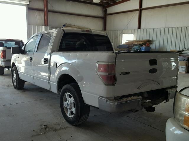 1FTRW12819FA53363 - 2009 FORD F150 SUPER WHITE photo 3