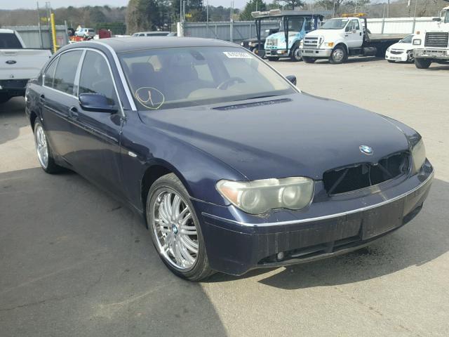 WBAGN634X4DS49953 - 2004 BMW 745 LI BLUE photo 1