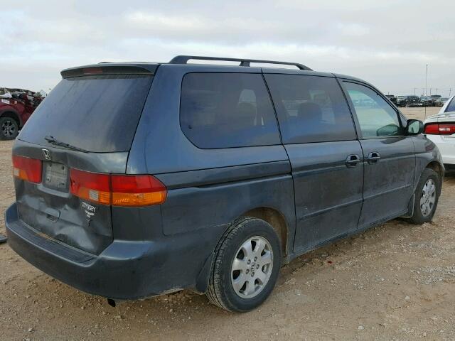 5FNRL18943B062546 - 2003 HONDA ODYSSEY EX BLUE photo 4