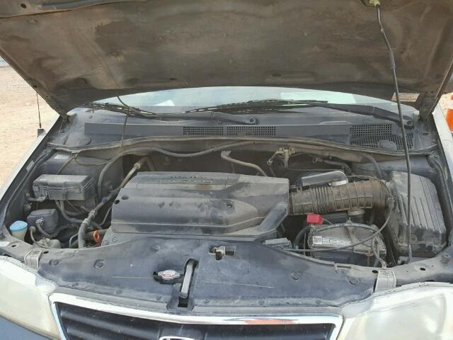 5FNRL18943B062546 - 2003 HONDA ODYSSEY EX BLUE photo 7