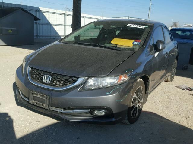 2HGFB2F96DH542440 - 2013 HONDA CIVIC EXL CHARCOAL photo 2