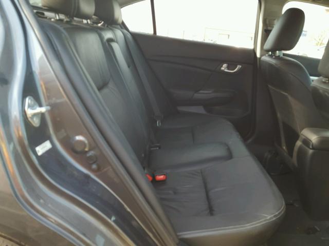 2HGFB2F96DH542440 - 2013 HONDA CIVIC EXL فحمي صورة 6