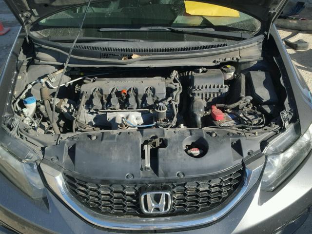 2HGFB2F96DH542440 - 2013 HONDA CIVIC EXL فحمي صورة 7