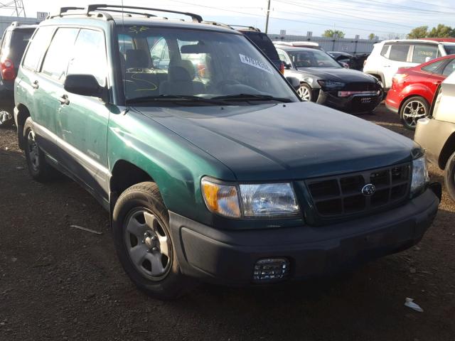 JF1SF6355YH700682 - 2000 SUBARU FORESTER L GREEN photo 1