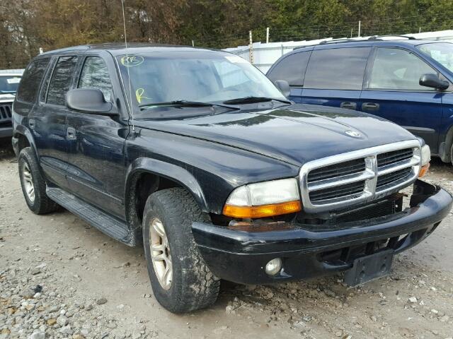 1D4HS58N33F621487 - 2003 DODGE DURANGO SL BLACK photo 1