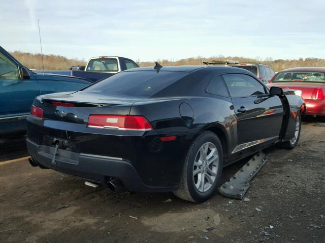 2G1FB1E30E9284166 - 2014 CHEVROLET CAMARO LT BLACK photo 4