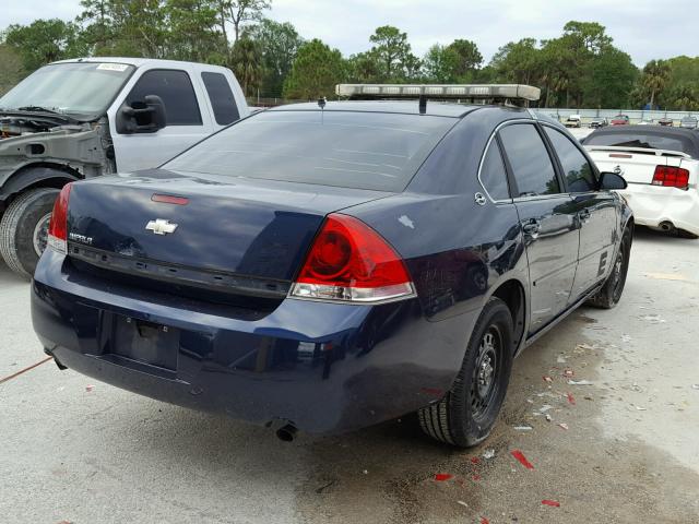 2G1WS55R579240629 - 2007 CHEVROLET IMPALA POL BLUE photo 4