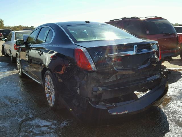 1LNHL9DR0BG602765 - 2011 LINCOLN MKS BLACK photo 3